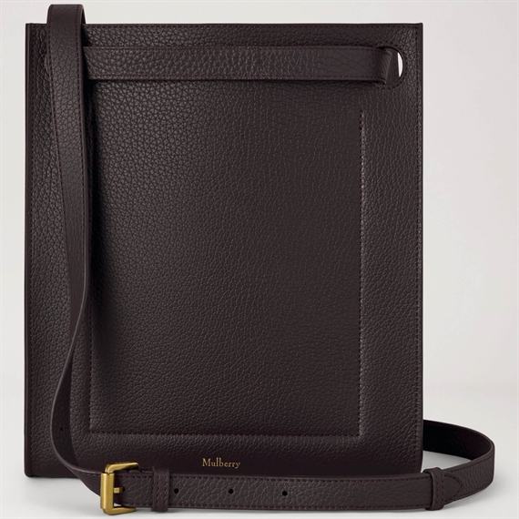 Mulberry Mini Soft Tote Ebony Heavy Grain